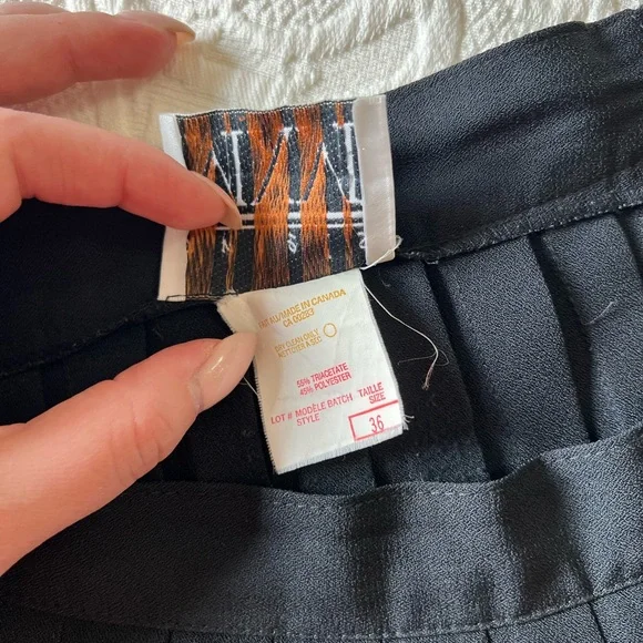 Vintage Antels MXM Elegant Black Pleated Skirt - Picture 4 of 4